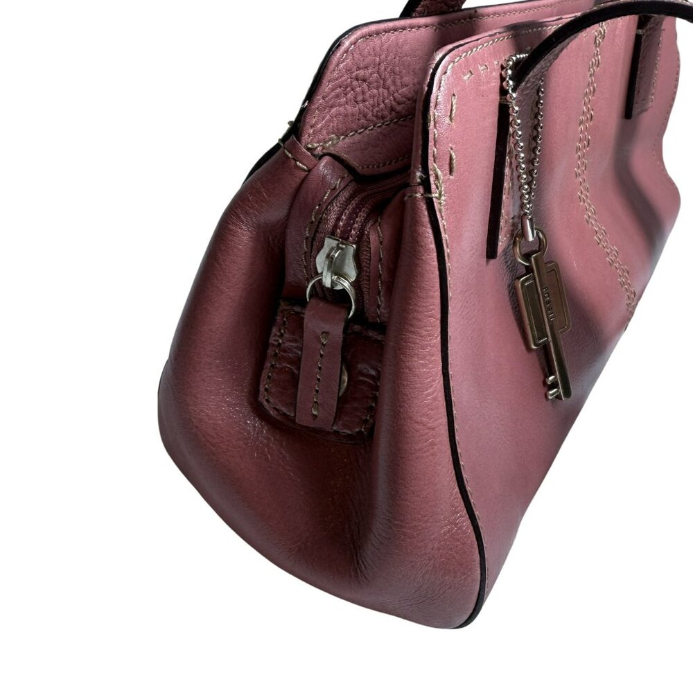 Fossil Vintage Leather Shoulder Bag – Mauve / Dusty Rose – Y2K - Picture 4 of 14